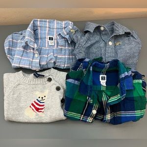 Janie and Jack 3-6 month Boy’s Shirt Bundle